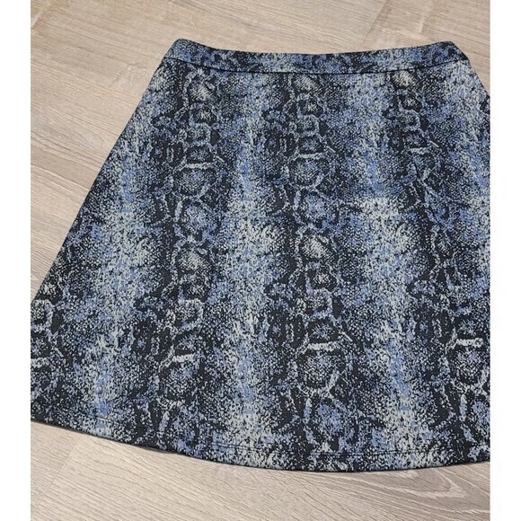 Soho Apparel Blue Black Snake Skin Print Pencil Skirt Women's‎ Size M - Picture 6 of 9